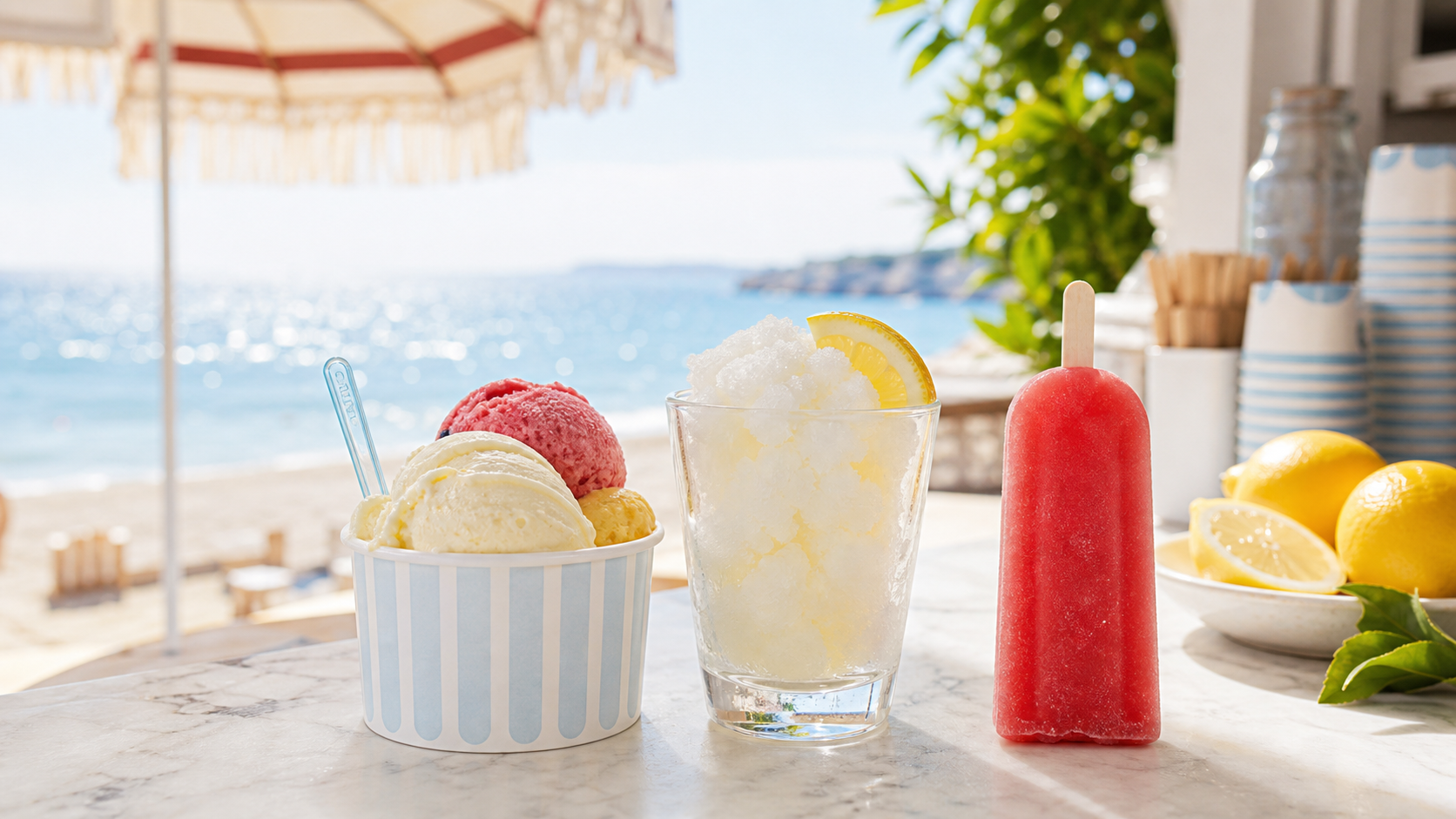 Gelato, granita o ghiacciolo: qual e la scelta piu furba sotto l'ombrellone?