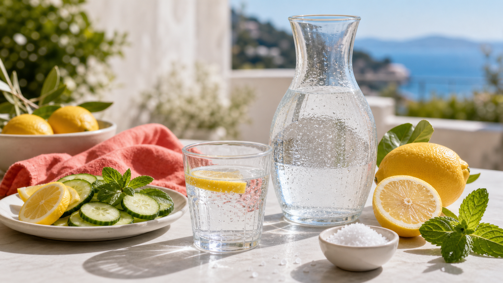Acqua, sali minerali e caldo: cosa bere davvero in estate